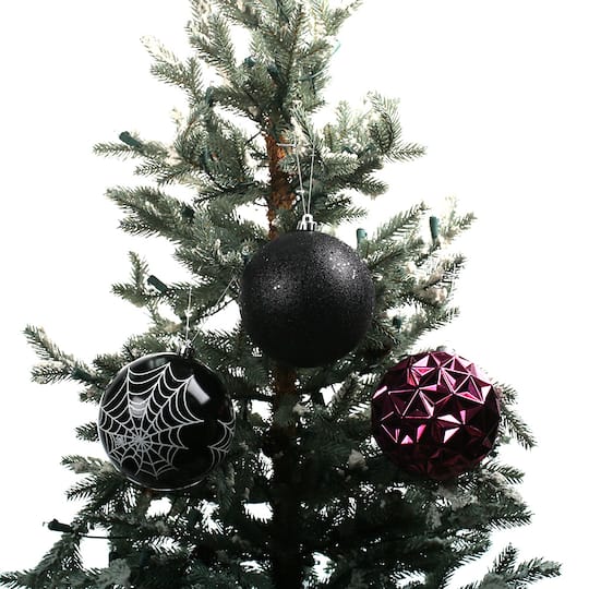 3 Pack 4.72" Pink & Black Halloween Ornaments by Ashland®